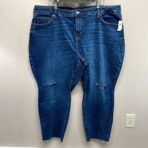 NWT Old Navy High Rise Curvy O.G. Straight Secret Smooth Pockets Jeans 24 - Picture 1 of 16